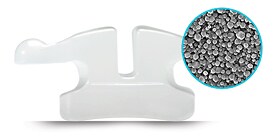 Clarity Advanced-bracketprofil närbild keramiskt material

