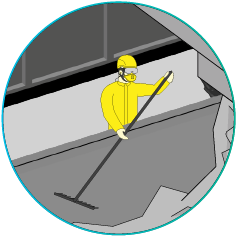 Ikon för primär klarningsprocess