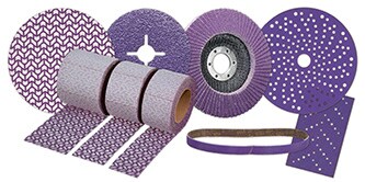 3M™ Cubitron™ II slipprodukter finns i olika varianter	
