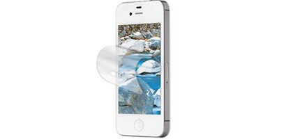 Smartphone med skärmskydd visar hur den skyddas
