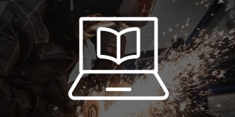 Ikon för 3M Svetsskydd webbinarium och utbildning 
