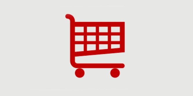 Ikon med shoppingvagn som anger var du kan köpa Command™ Krokar och strips

