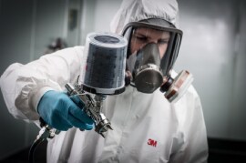 Spray painting with 3M™ PPS™ Series 2.0 Spray Cup System