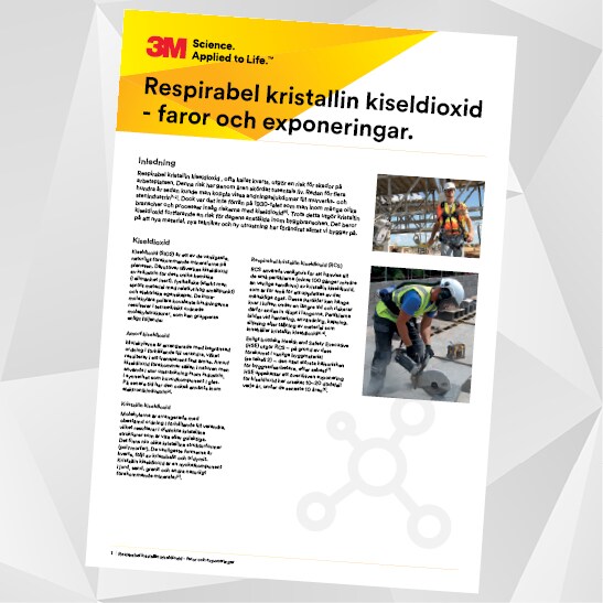Första sidan i vår Rapport för ökad riskmedvetenhet - Kvarts