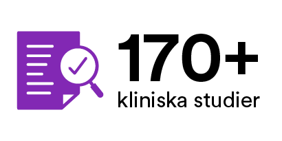 Över 170 kliniska studier
