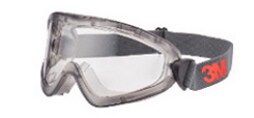 3M™ GoggleGear™ 2890-serien 2891S-SGAF, klar Scotchgard™ Anti-fog-beläggning/reptålig lins 