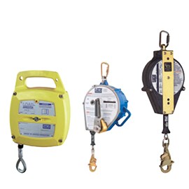 Ett urval av fallskyddsprodukter inkl. 3M™ DBI-SALA® och 3M™ PROTECTA®