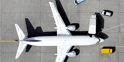 Flygplan sett ovanifrån
